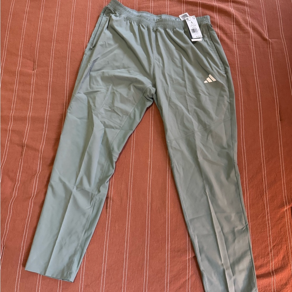 adidas Men's Olive Green Jogger Sweatpants